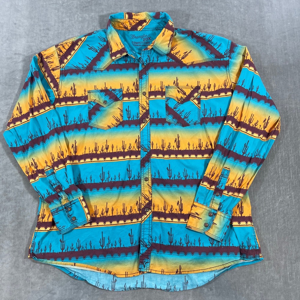 Wrangler 20X Men's Competition Mens XXL Advanced Comfort Western Shirt